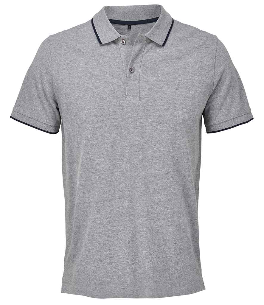 SOL'S unisex palermo polo shirt - grey marl/french navy (04769)