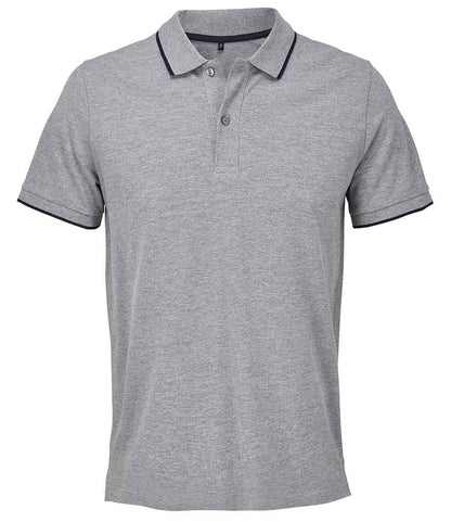 SOL'S unisex palermo polo shirt - grey marl/french navy (04769)
