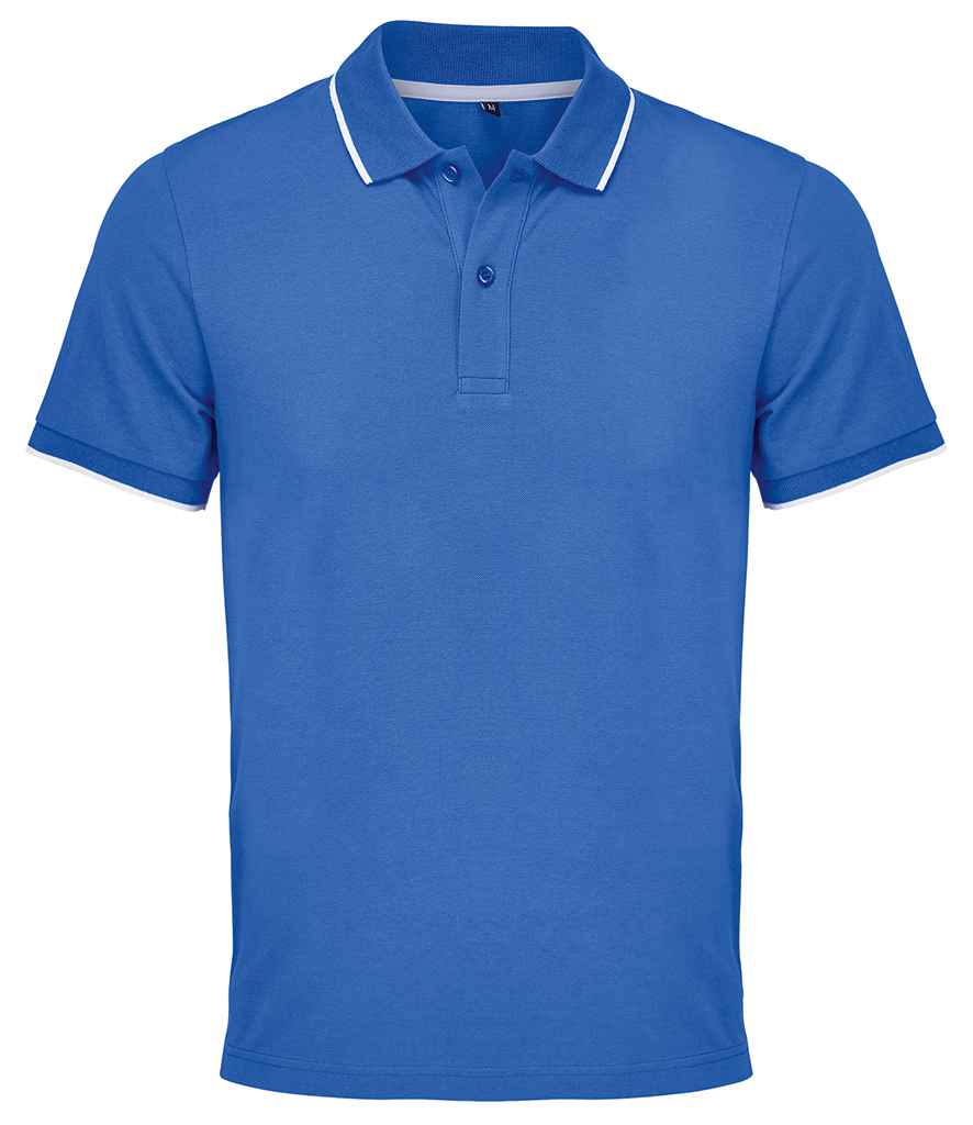 SOL'S unisex palermo polo shirt - royal blue/white (04769)