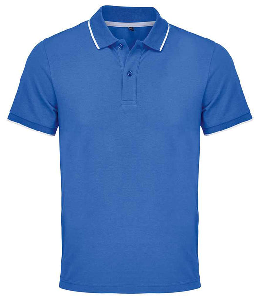SOL'S unisex palermo polo shirt - royal blue/white (04769)