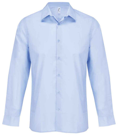 SOL'S bailey long sleeve poplin shirt - sky blue (04770)