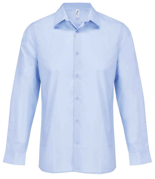 SOL'S bailey long sleeve poplin shirt - sky blue (04770)