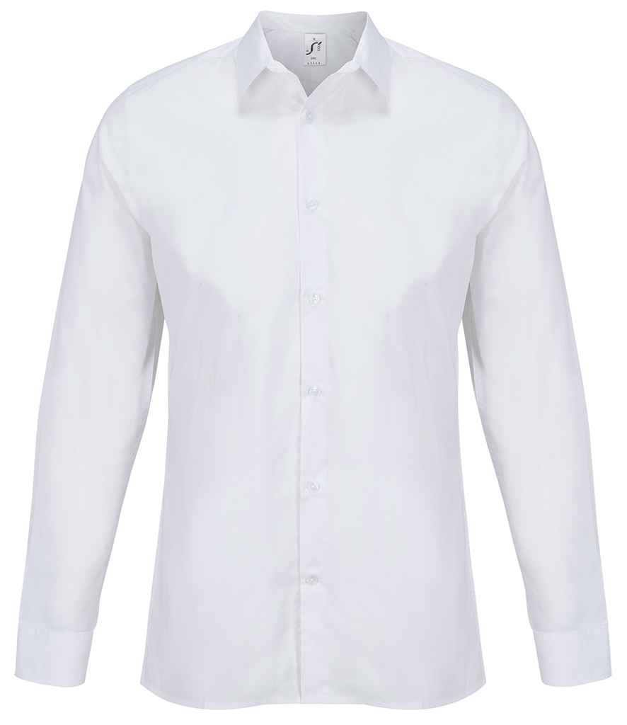 SOL'S bailey long sleeve poplin shirt - white (04770)