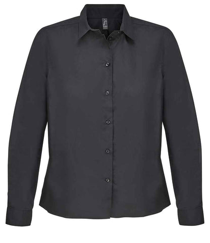 SOL'S ladies bailey long sleeve poplin shirt - black (04771)