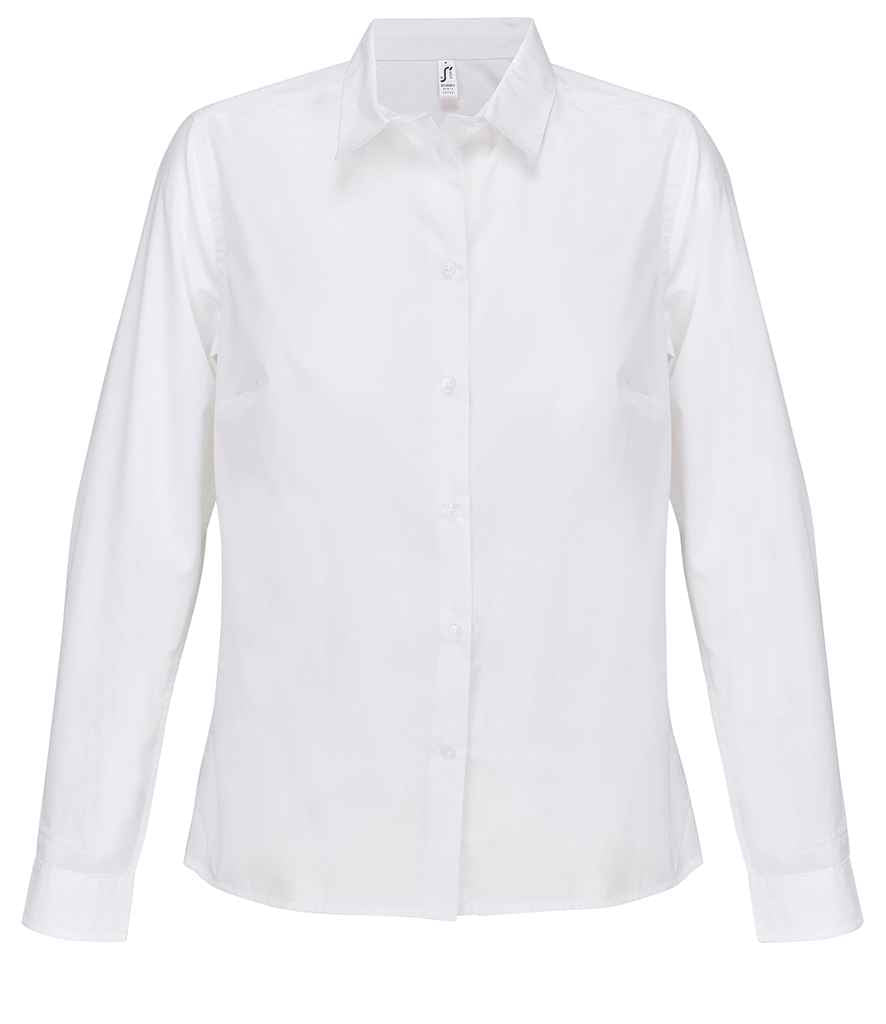 SOL'S ladies bailey long sleeve poplin shirt - white (04771)