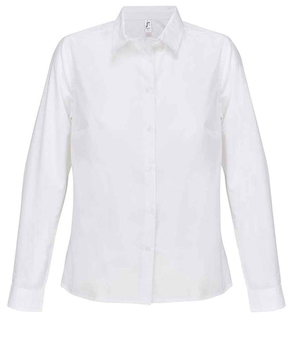 SOL'S ladies bailey long sleeve poplin shirt - white (04771)