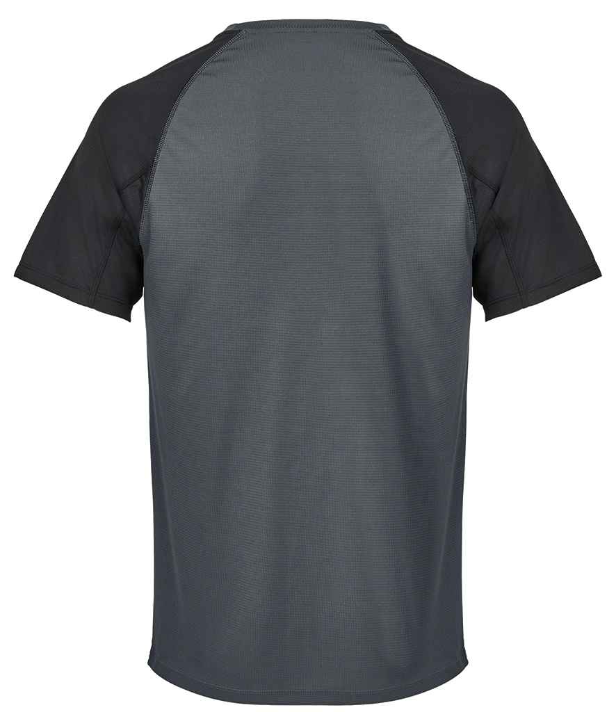 SOL'S vortex ripstop performance t-shirt - black/charcoal (04787)