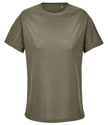 SOL'S ladies vortex ripstop performance t-shirt - army (04788)
