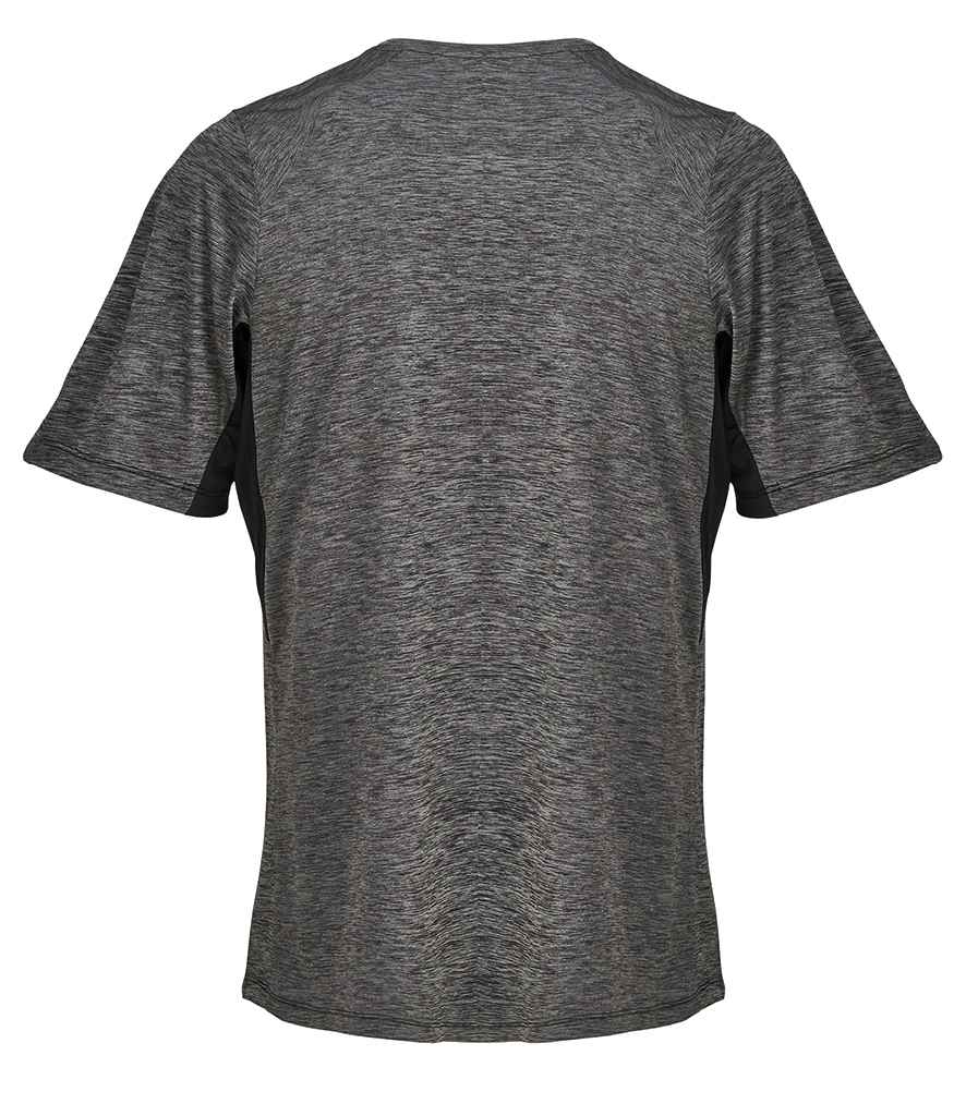 SOL'S unisex storm performance t-shirt - black marl/black (04810)