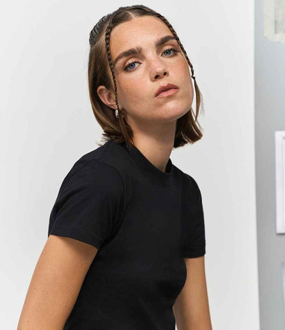 SOL'S ladies lilia low crop t-shirt - deep black (04811)