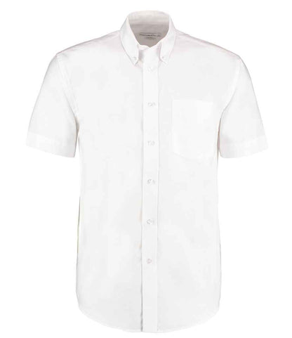 Kustom Kit Short Sleeve Classic Fit Workwear Oxford Shirt - FRONT