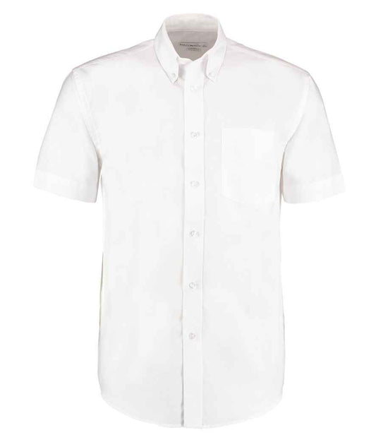 Kustom Kit Short Sleeve Classic Fit Workwear Oxford Shirt - FRONT