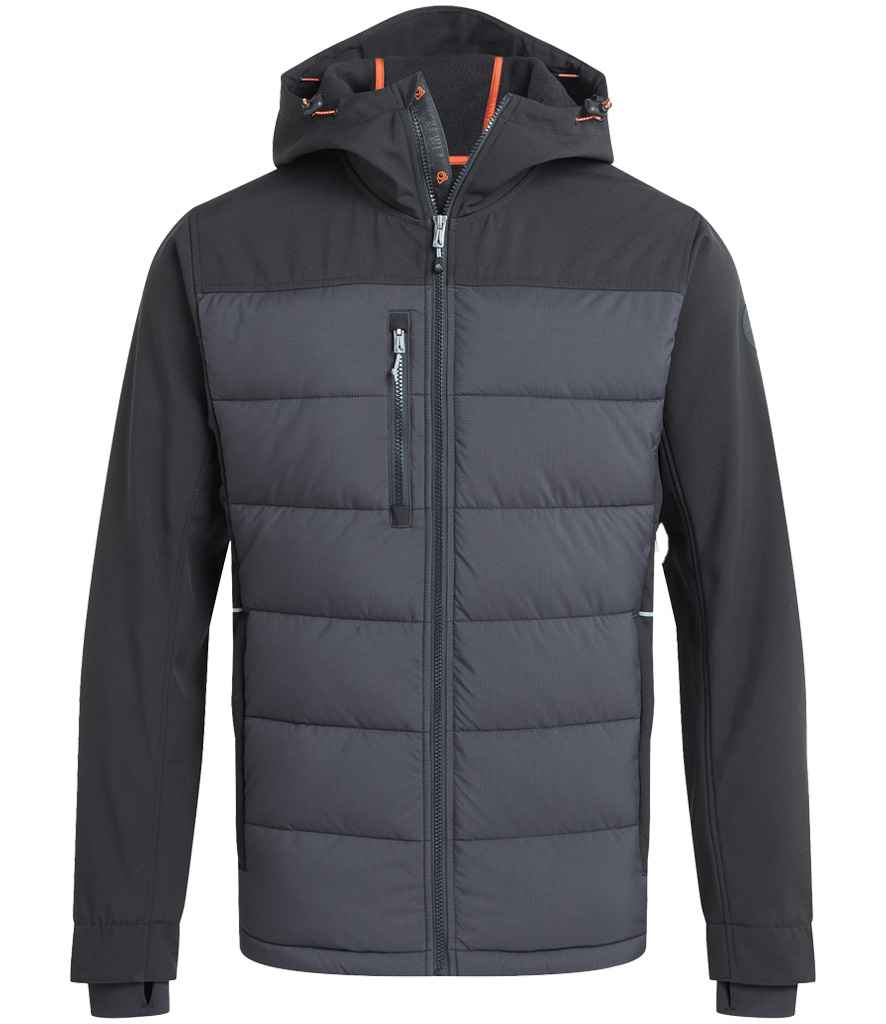 Craghoppers Workwear Castleford Hybrid Jacket - Black/Carbon Grey (CR741) - back