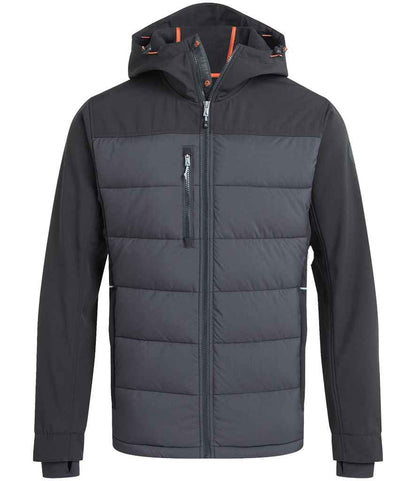 Craghoppers Workwear Castleford Hybrid Jacket - Black/Carbon Grey (CR741) - back