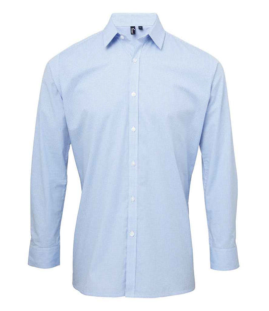 Premier Gingham Long Sleeve Shirt - FRONT