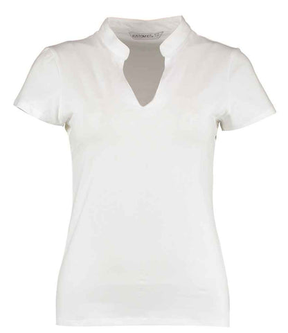 Kustom Kit Ladies V Neck Corporate Top - FRONT