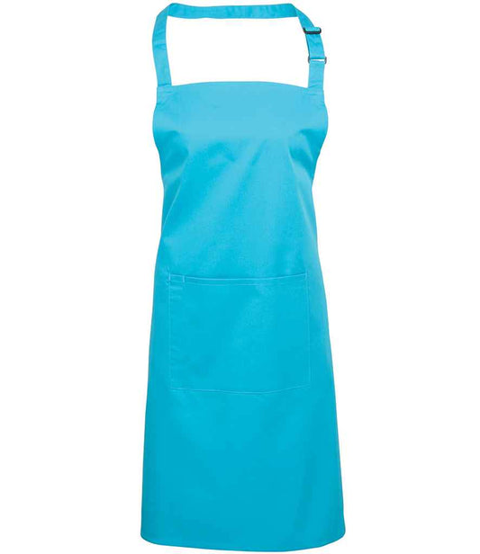 Premier 'Colours' Bib Apron with Pocket - FRONT