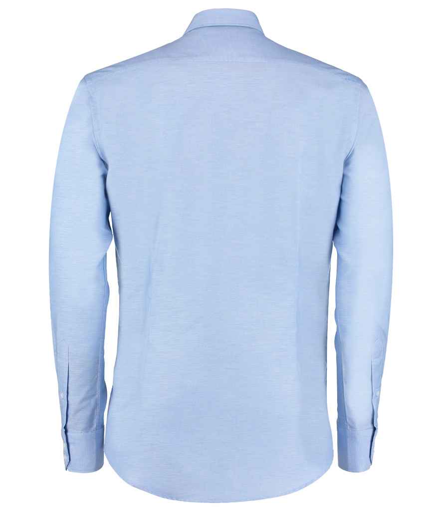 Kustom Kit Long Sleeve Slim Fit Workwear Oxford Shirt - BACK