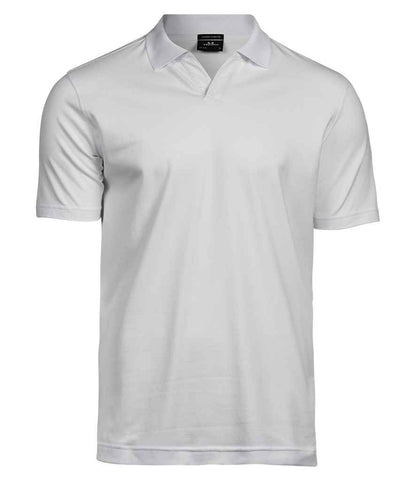 Tee Jays Luxury Stretch V Neck Polo Shirt - FRONT