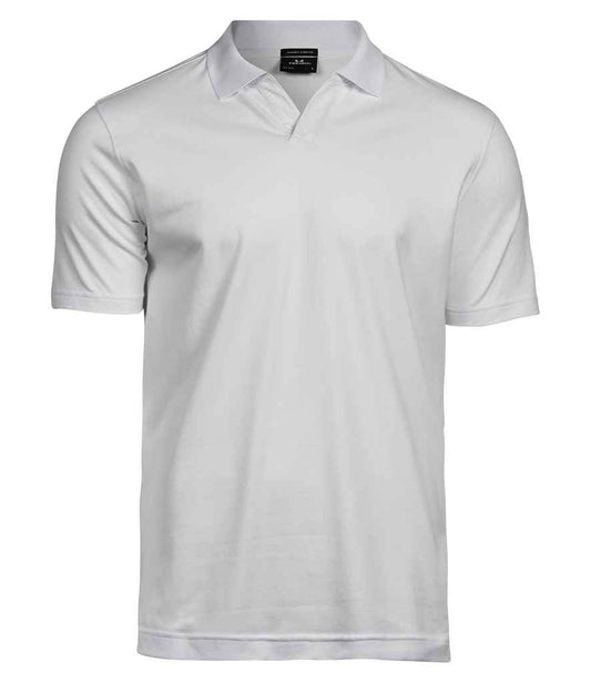 Tee Jays Luxury Stretch V Neck Polo Shirt - FRONT