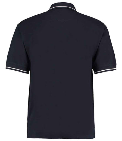 Kustom Kit St Mellion Tipped Cotton Piqué Polo Shirt - BACK
