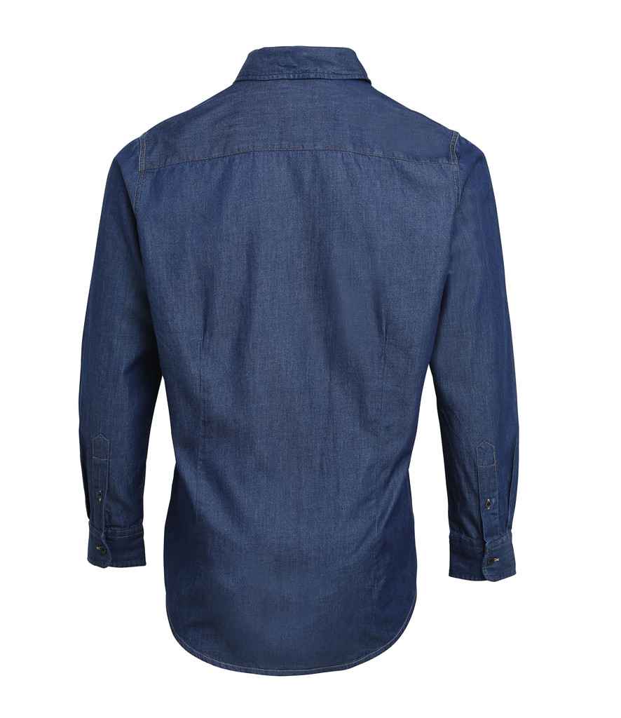 Premier Jeans Stitch Denim Shirt - BACK