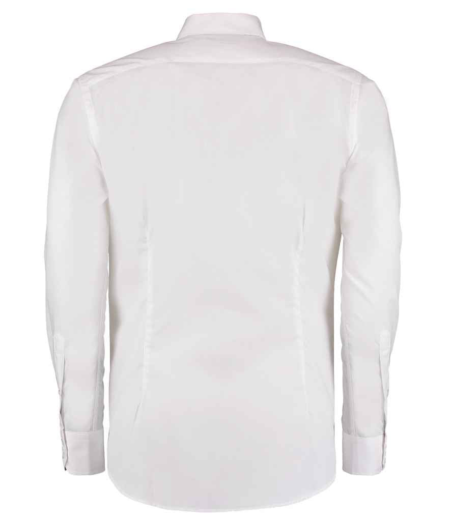 Kustom Kit Long Sleeve Slim Fit Business Shirt - BACK