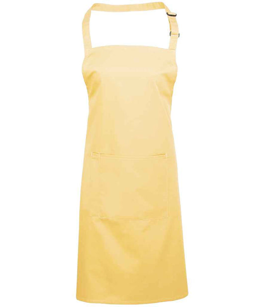 Premier 'Colours' Bib Apron with Pocket - FRONT