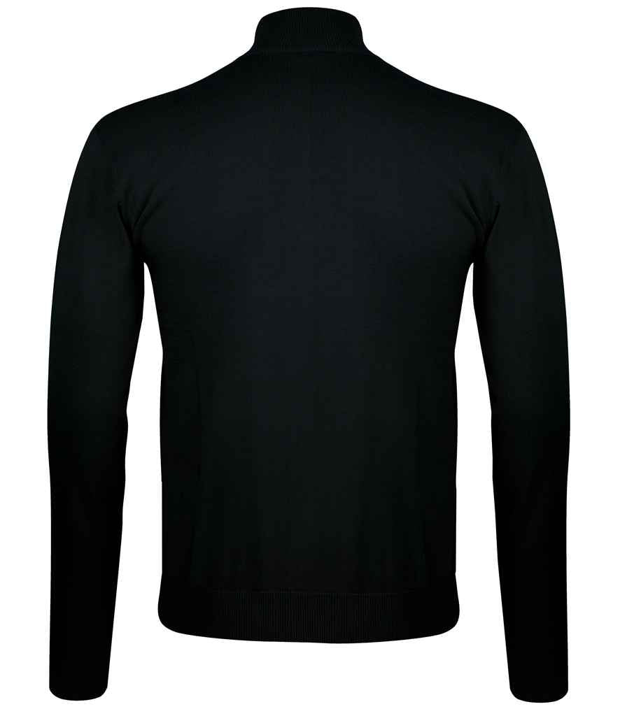 SOL'S SOL'S Gordon Full Zip Cotton Acrylic Cardigan - Black (10548)