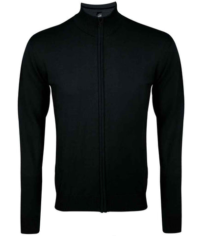 SOL'S SOL'S Gordon Full Zip Cotton Acrylic Cardigan - Black (10548)