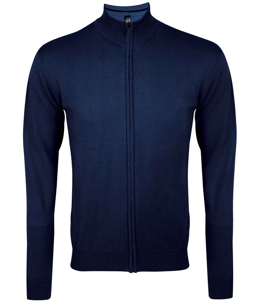SOL'S SOL'S Gordon Full Zip Cotton Acrylic Cardigan - Navy (10548)