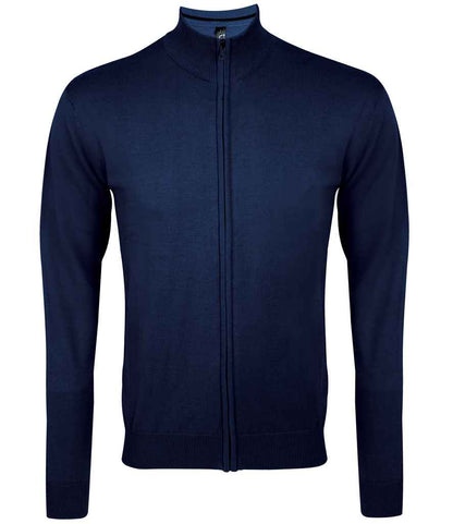 SOL'S SOL'S Gordon Full Zip Cotton Acrylic Cardigan - Navy (10548)