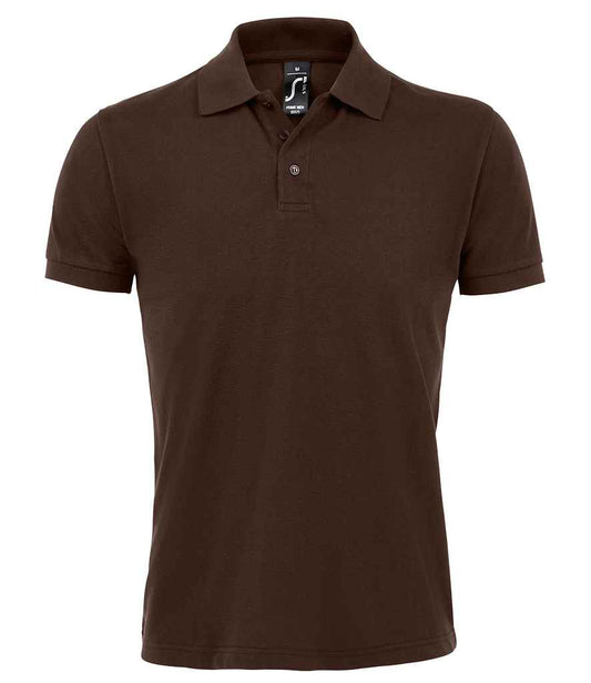 SOL'S SOL'S Prime Poly/Cotton Piqué Polo Shirt - Chocolate (10571)