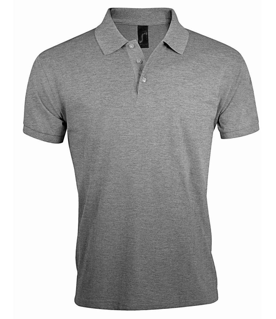 SOL'S SOL'S Prime Poly/Cotton Piqué Polo Shirt - Grey Marl (10571)