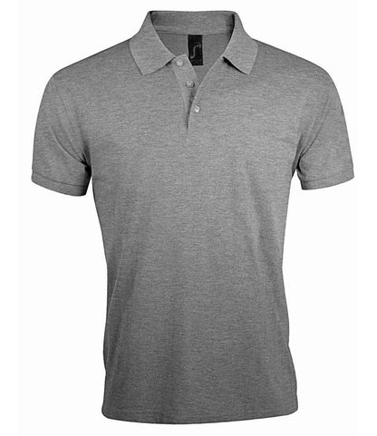 SOL'S SOL'S Prime Poly/Cotton Piqué Polo Shirt - Grey Marl (10571)