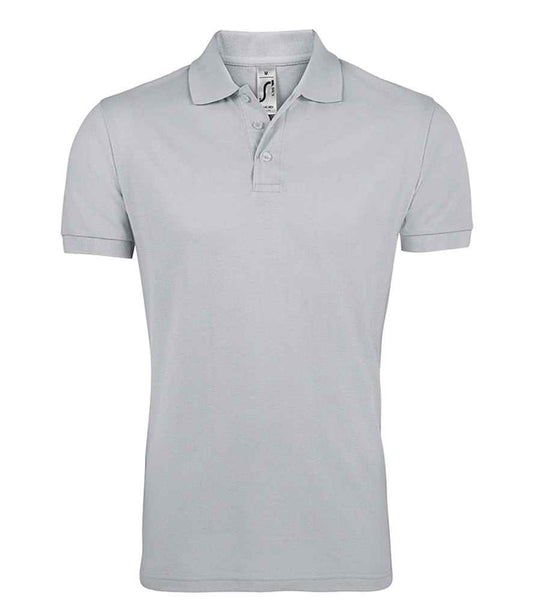SOL'S SOL'S Prime Poly/Cotton Piqué Polo Shirt - Pure Grey (10571)