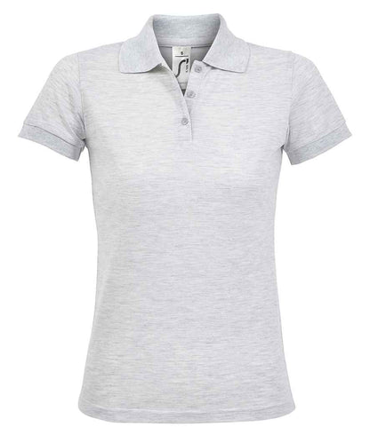 SOL'S SOL'S Ladies Prime Poly/Cotton Piqué Polo Shirt - Ash (10573)