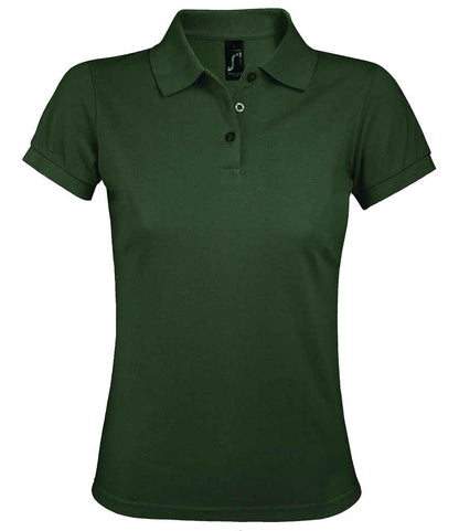 SOL'S SOL'S Ladies Prime Poly/Cotton Piqué Polo Shirt - Bottle Green (10573)