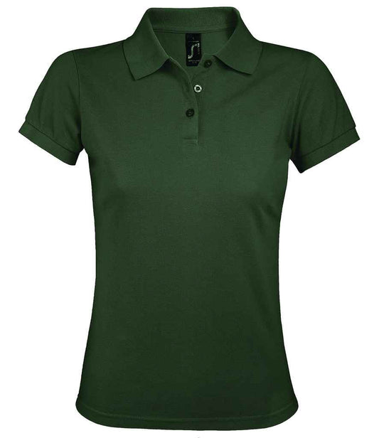 SOL'S SOL'S Ladies Prime Poly/Cotton Piqué Polo Shirt - Bottle Green (10573)