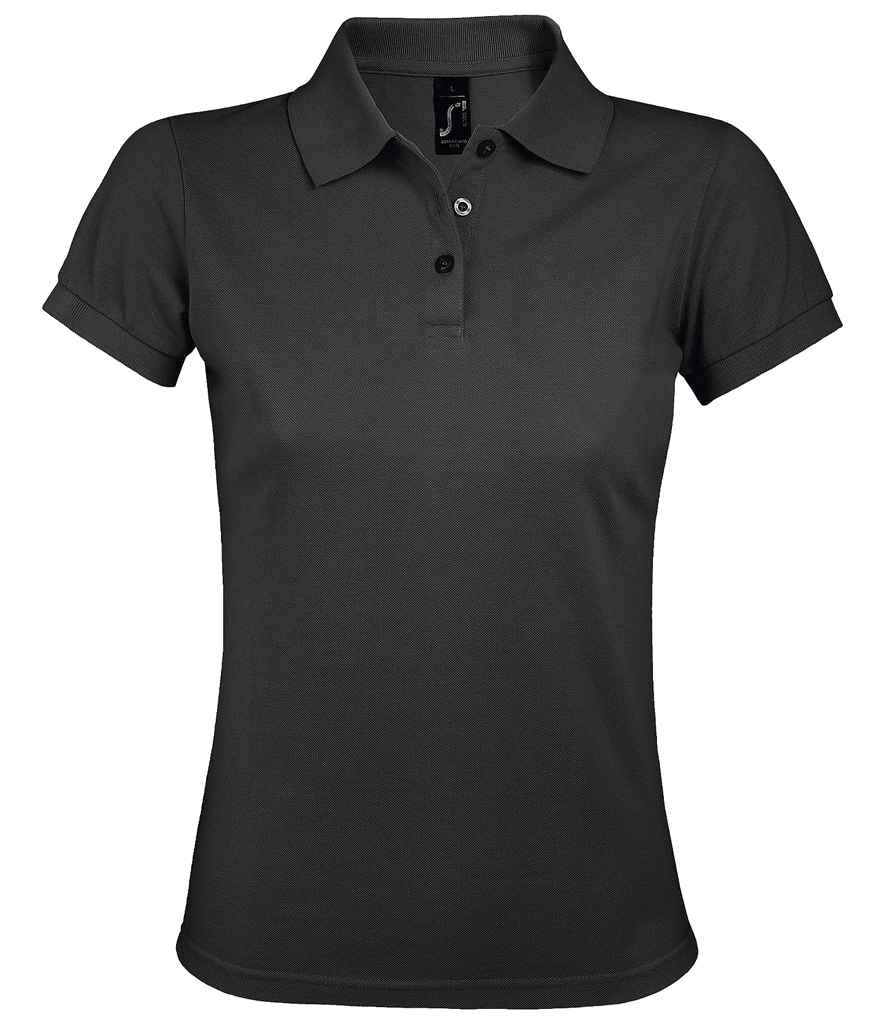 SOL'S SOL'S Ladies Prime Poly/Cotton Piqué Polo Shirt - Dark Grey (10573)