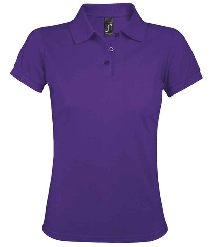 SOL'S SOL'S Ladies Prime Poly/Cotton Piqué Polo Shirt - Dark Purple (10573)