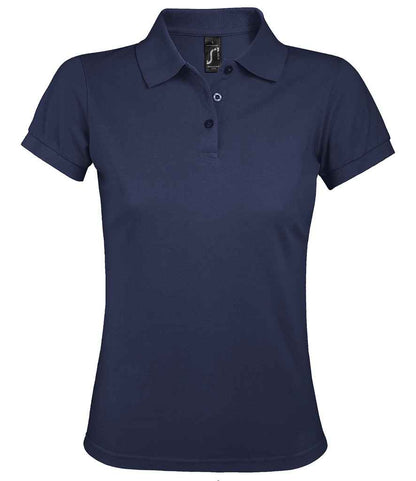 SOL'S SOL'S Ladies Prime Poly/Cotton Piqué Polo Shirt - French Navy (10573)
