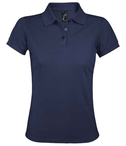 SOL'S SOL'S Ladies Prime Poly/Cotton Piqué Polo Shirt - French Navy (10573)