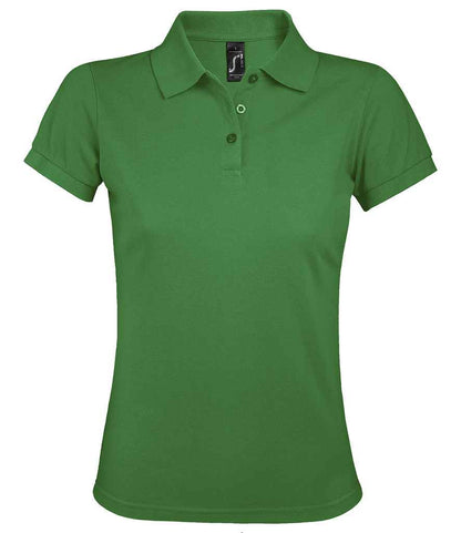 SOL'S SOL'S Ladies Prime Poly/Cotton Piqué Polo Shirt - Kelly Green (10573)