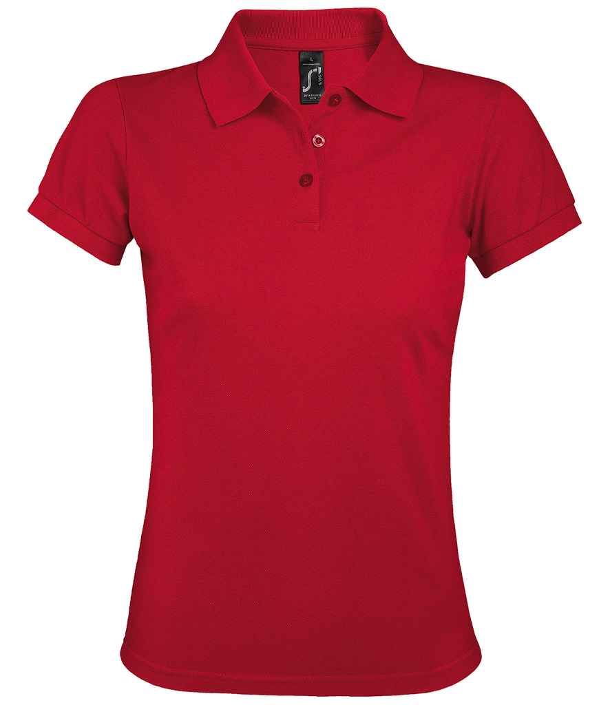 SOL'S SOL'S Ladies Prime Poly/Cotton Piqué Polo Shirt - Red (10573)