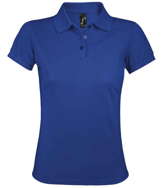 SOL'S SOL'S Ladies Prime Poly/Cotton Piqué Polo Shirt - Royal Blue (10573)