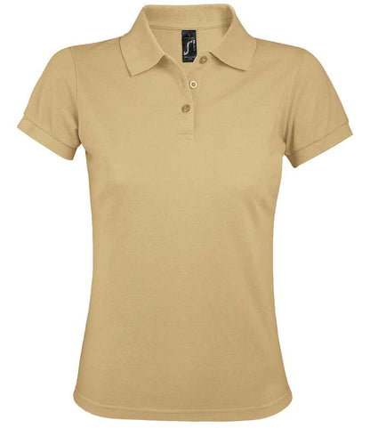 SOL'S SOL'S Ladies Prime Poly/Cotton Piqué Polo Shirt - Sand (10573)