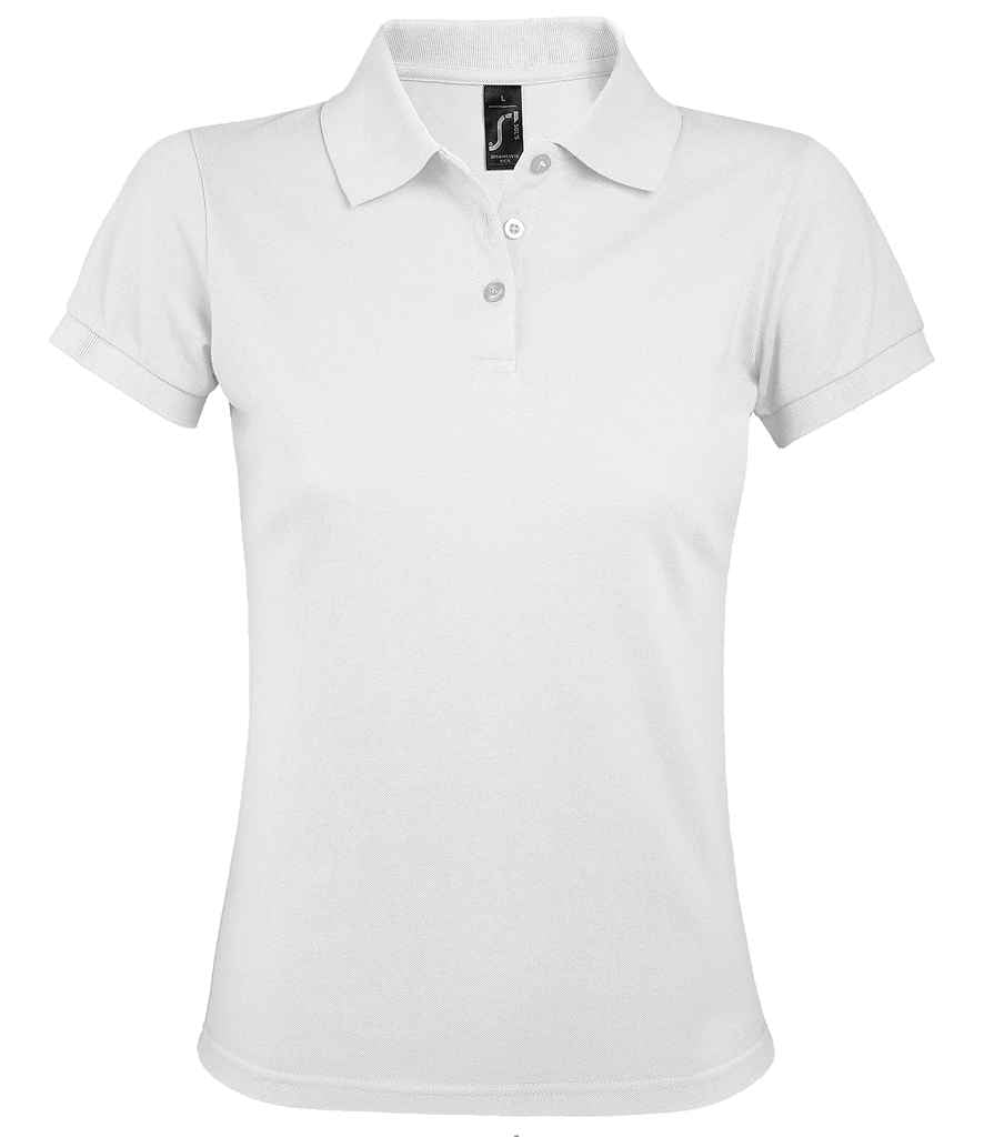 SOL'S SOL'S Ladies Prime Poly/Cotton Piqué Polo Shirt - White (10573)