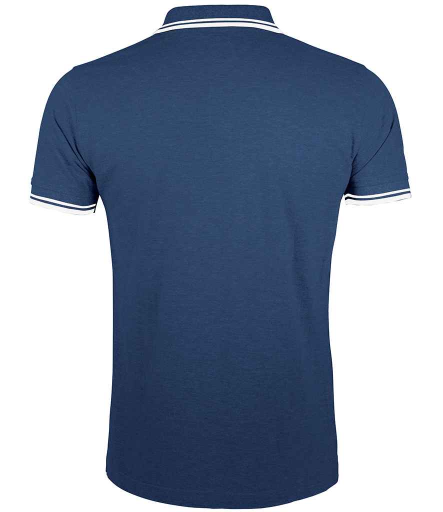 SOL'S SOL'S Pasadena Tipped Cotton Piqué Polo Shirt - French Navy/White (10577)