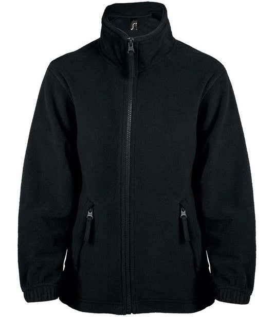 SOL'S SOL'S Kids North Fleece Jacket - Black (10589)